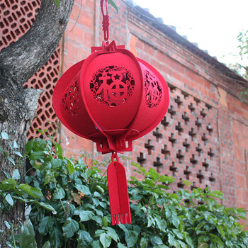瑞格新年2018新款毛毡布灯笼不织布手工diy材料包无纺布狗狗彩色 六边