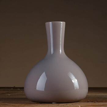 翻旧事 软装家居客厅酒柜陶瓷花瓶摆件电视柜花器工艺品摆设 长颈大肚