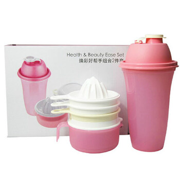 特百惠Tupperware焕彩好帮手组合2件套摇摇杯柠檬杯制作奶昔专用杯