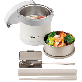 虎牌保温饭盒 虎牌 Tiger 不锈钢便当盒保温饭盒lxb A10c Wi白色880ml 行情报价价格评测 京东