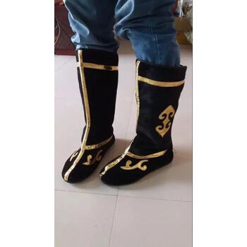 古装靴子中式布鞋古代布靴COS网游靴子男女