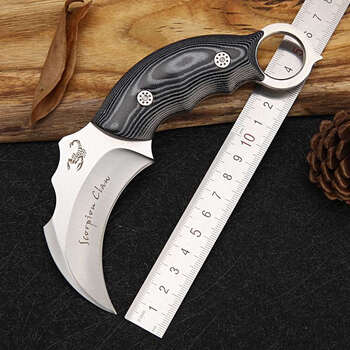 挺进者蝎子爪刀户外小刀战术小弯刀户外探险求生爪子刀战术小刀户外求生装备黑色 图片价格品牌报价 京东