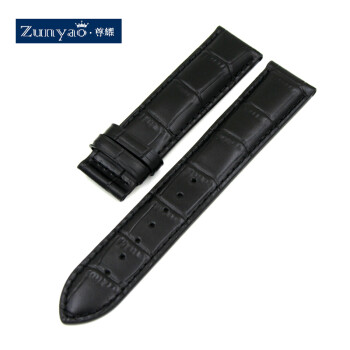 尊耀（zunyao）  适用天梭1853 力洛克T17|T41|PRC200|T063手表带 经济款 黑色 宽度A=19mmB=18mm不含表扣