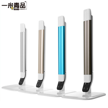 
                                        一米青品 LED台灯护眼灯学习工作儿童学生书桌阅读灯触控触摸调光 创意折叠床头灯 10W台灯 调光调色 蓝色                