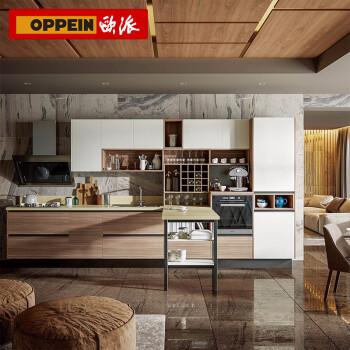欧派（OPPEIN） 整体橱柜定制19800套餐配送厨房电器石英石台面实木颗粒板