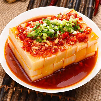 贵州贵阳特色特产小吃自制手工米豆腐凉粉凉菜三斤送24包配料_现价34