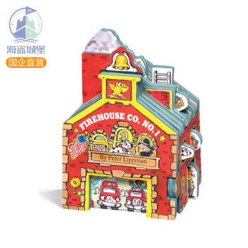 迷你屋系列 消防站 纸板书英文原版Mini House Firehouse Co. No