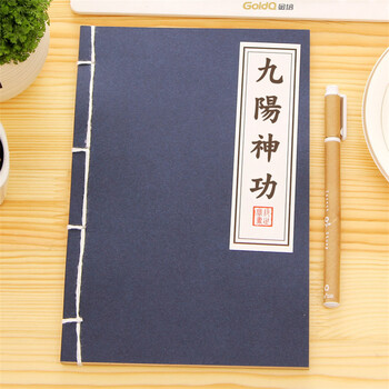 a5记事空白牛皮纸内页趣味笔记本 武侠复古日记本子奖品 九阳神功 单