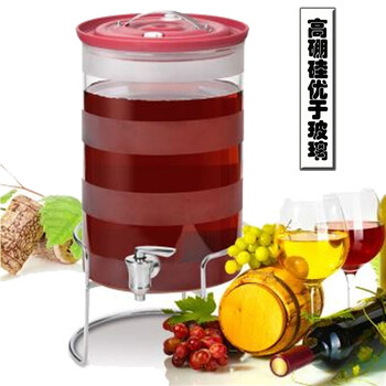 
                                        kitchen essenz  泡酒瓶带龙头红酒自酿酿酒器储酿器泡酒罐 磨砂 10L                