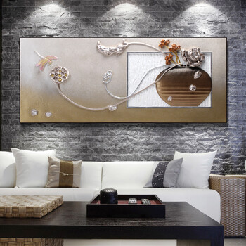 
                                        棕榈树（palmtree） 单幅横版卧室床头画书房客厅挂画餐厅背景墙壁画冷水瓷现代装饰画 傲霜枝 50*120*1                