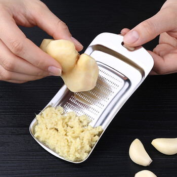 304不锈钢加厚磨姜器细腻蒜泥器姜蒜磨泥器姜磨刨压蒜器厨房工具 1个