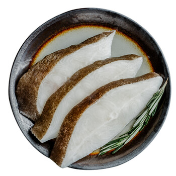 king oscar 冷冻冰岛日式斜切比目鱼排 300g 3块 盒装 海鲜水产