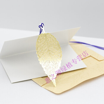 创意定制中国风金属叶脉古典树叶小清新羽毛学生书签礼品礼物 桑叶