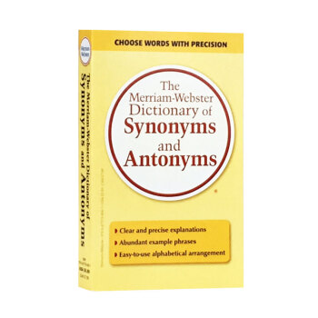 韦氏英语同义词反义词词典 英文原版 韦小黄Merriam Webster Dictionary of Synonyms and Antonyms韦氏词典