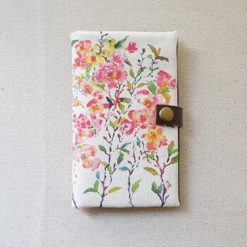 工布艺手绘风格棉麻中款钱包女款钱包潮 咖啡色