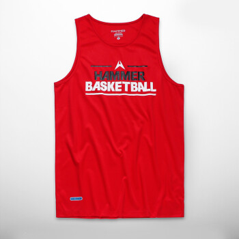 HAMMER 专业级篮球运动背心T恤 篮球训练服 男 201361801 红色 红色 M