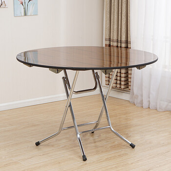 非洲鹰feizhouying大圆桌折叠圆桌子餐桌麻将桌折叠饭桌方圆桌靠边站
