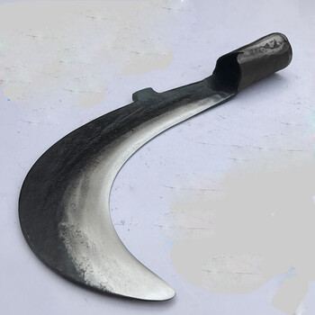 割草刀镰刀弯刀农用工具钓鱼除水草刀户外野营探险修枝刀手工锻打