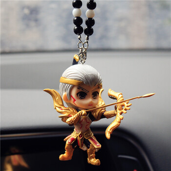 卡通公仔汽车挂件 创意个性后视镜挂件可爱车挂饰品车载吊饰 后裔