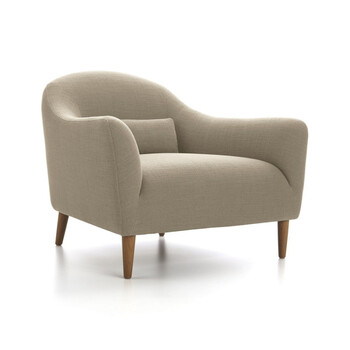 北欧简约客厅布艺沙发组合 创意现代小户型单双人三人休闲布沙发 奶茶