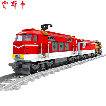 兼容乐高积木拼装火车玩具城市系列儿童拼插高铁轨道列车模型男孩子