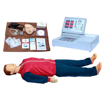 BARBIALLECPR690心肺复苏急救训练模拟人沪模心脏按压呼吸假人医学教学模型 CPR490语音+计数+三模式+打印