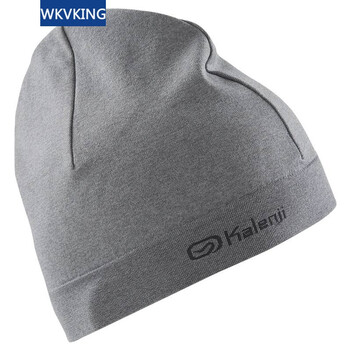wkvking 跑步运动帽子男女情侣秋冬防风保暖针织帽 kalenji 灰色 均码