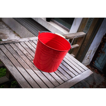 纳格兰 田园花店铁制园艺多色拎桶花桶花盆打水桶拎水储物桶 盆栽花盆