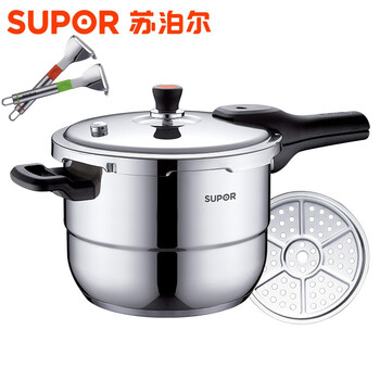 
                                        苏泊尔（SUPOR） 苏泊尔高压锅银河星复合底不锈钢压力锅电磁炉通用YS20E 20CM                