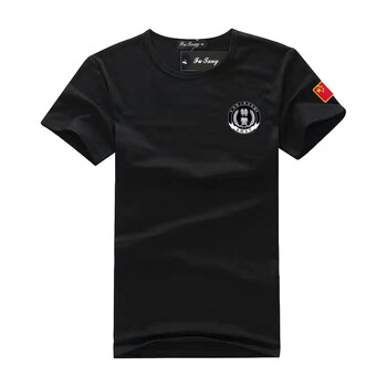 布骆牧 军迷服饰警服特警作训服春夏刺绣修身弹力t恤武警作训服 特/警