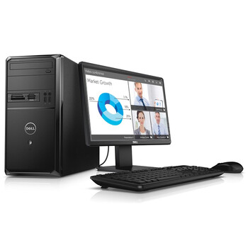 戴尔（DELL）Vostro 3900-R6198 台式电脑 （赛扬G1840 4G 500GB DVD 三年上门服务 Win7）黑