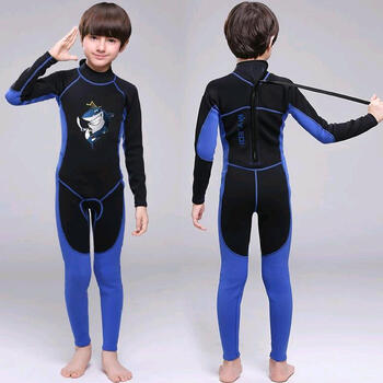 衣仓铺潜水衣2mm户外运动儿童橡胶连体潜水服男冲浪服防寒保暖泳衣 my