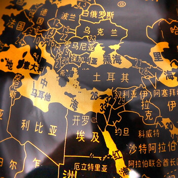 6寸发光磁悬浮地球仪摆件 礼品 金色