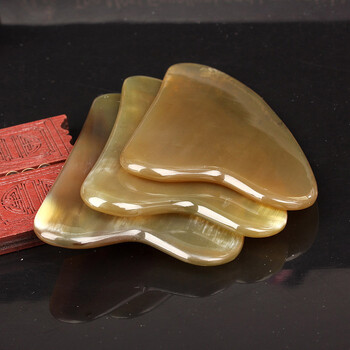 正品天然牛角刮痧板面部刮痧片背部腿部全身通用拨筋美容脸部刮痧板