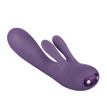 枕边游戏必应 可爱兔子女用av静音振动按摩充电刺激震动棒英国进口夫妻房事情趣助性用品 紫色
