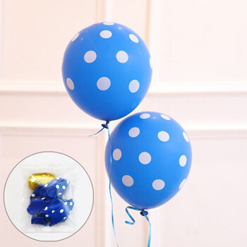 party 波点气球圆形印点气球圆形点点气球婚房装饰生日派对布置8个