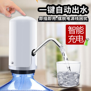 景湖 电动压水器抽水器 智巧自动抽水吸水器抽水机桶装水压水器上水器 英伦白