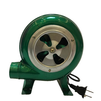 鼓风机220v家用炉灶鼓风机小型烧烤助燃风机调速鼓风机 80w{带风罩}