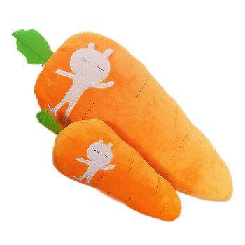 创意蔬菜抱枕胡萝卜毛绒玩具可爱玩偶布娃娃婚庆活动学生礼物批发 桔