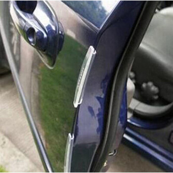 透明色门边防撞条 防擦条 开门防撞条 车门装饰条 8条装 黑色