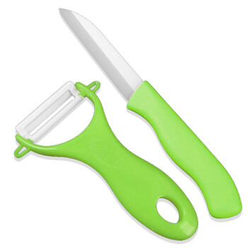 胜诺 陶瓷刀3寸水果刀 瓜果刀具 削皮器 刨刀 厨房用品2件套 陶瓷刀具2件套(混色发货)