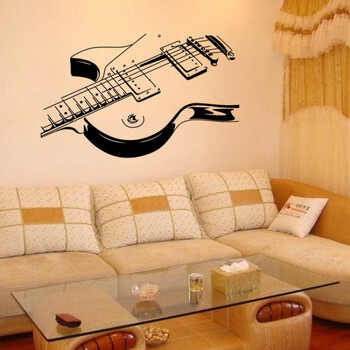 龙红(longhong) 一代新款 个性创意 吉他墙 卧室装饰画来图定制 57*