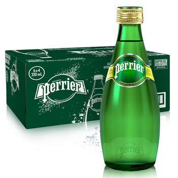178.5元包邮  Perrier巴黎水原味气泡水 330ml*24*2