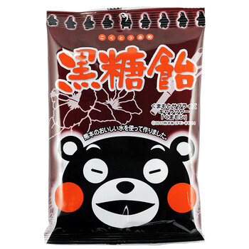 日本进口糖果 大仓 熊本黑糖 85g 熊本糖果 熊本熊 休闲零食品_现价16