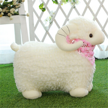 仿真小羊毛绒玩具公仔小绵羊玩偶羊娃娃嘟嘟抱枕生日新年礼物女生