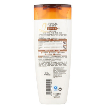 
                                        
                                                                                欧莱雅（LOREAL）多效修复洗发水200ml（滋养修复强韧修复受损滋养洗发露）（新老包装随机发货）                
