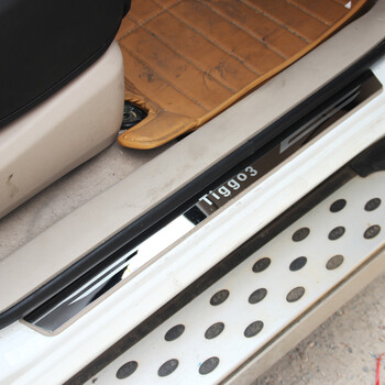 车格仕 奇瑞新瑞虎3门槛条 迎宾踏板 新瑞虎3内置门槛条 不锈钢 改装