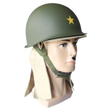 小日本鬼子兵演出军帽 日军军官帽恶魔男 二战影视道具表演绿帽子 土