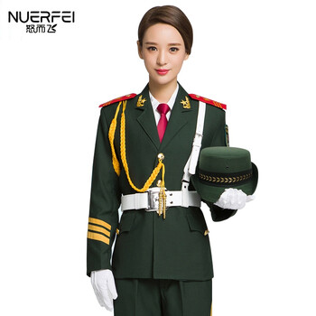 演出服套装军装礼服仪仗队服装女升旗手班军装制服空军陆军军官常服