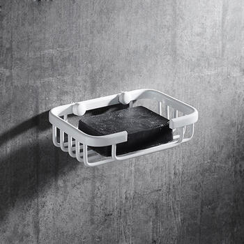 卫生间挂件 免打孔卫浴置物架北欧洗澡间拉丝所生强力网篮活动三角